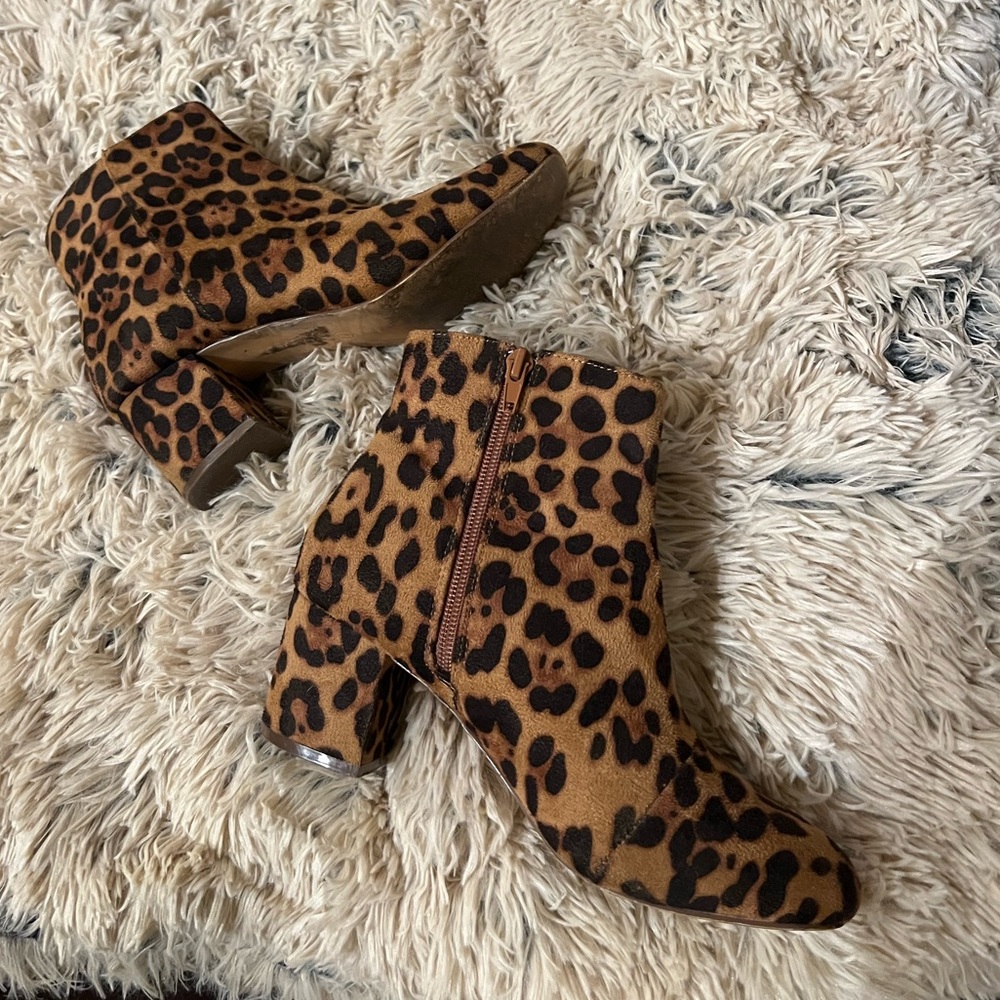 Charlotte Russe Cheetah Print Booties